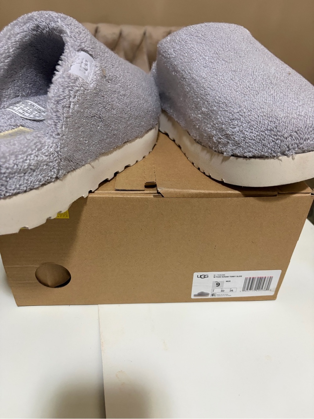 UGG Grey Cozy Slip-On Shoes